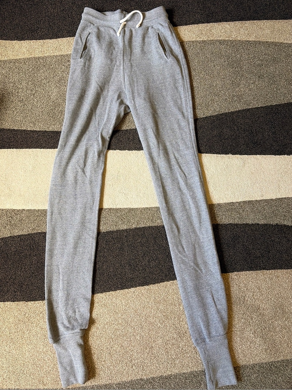 John Elliott Designer Joggers Sweatpants Size 3 Mens Large Heather Grey